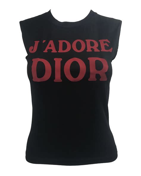 christian dior logo strap tank top|vintage Christian Dior tops.